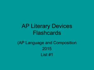 ap flashcards: literary devices