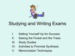 Exam Preparation and Writing
