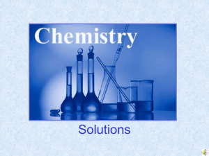 Solutions - Teach.Chem