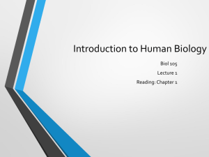 Introduction to Human Biology