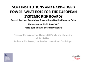 soft institutions and hard-edged power: what role for the