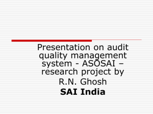 AUDIT QUALITY MANAGEMENT SYSTEM