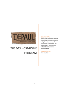 The DAX host-home program