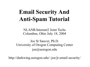 Email Effective Security Practices