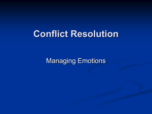 Managing Emotions