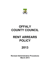 re: former tenant - agreement to pay arrears