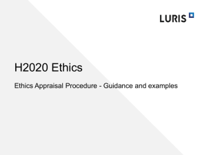 Ethics Appraisal Procedure – in 4 steps