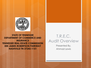 T.R.E.C. Audit Overview