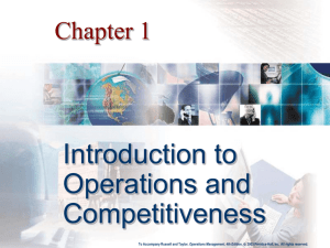 Operations and Competitiveness - my Industrial