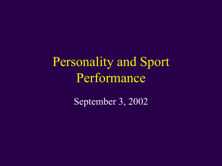 personality-and-sport-performance