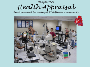 Chapter 3 Health Appraisal
