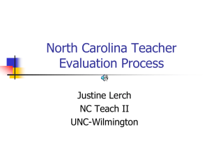 North Carolina Teacher Performance Appraisal System