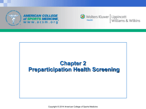 Chapter 2 Preparticipation Health Screening and Risk Stratification