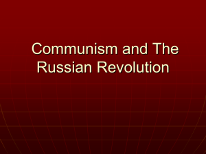 Communism & the Russian Revolution