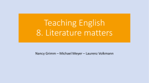 Teaching English Literature