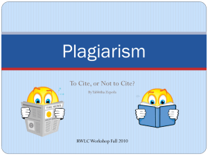 Plagiarism - San Joaquin Delta College
