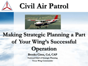 Driving Strategic Planning - CAP Members