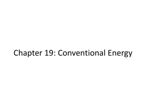 Chapter 19: Conventional Energy