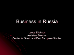 Business in Russia - Fisher College of Business