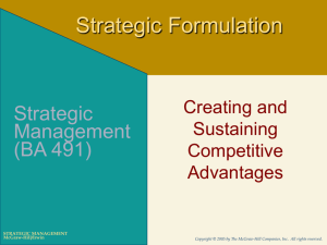 Business - level Strategy . ppt