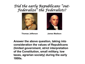 Did the early Republicans “out