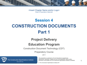 Session 4 - Construction Documents 1