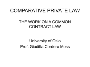 3. Common Contract Law