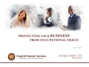 Protecting Your Organization From Fraud