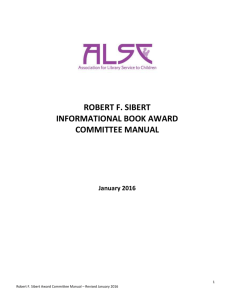robert f. sibert informational book award