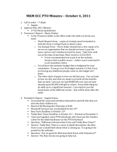 MKM ECC PTO Minutes – October 4, 2011