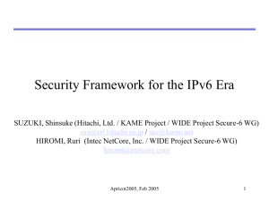 IPv6 Security Framework