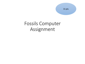 Fossils Assignment(3-19-14)