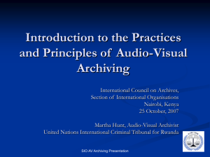 Introduction to the Practices and Principles of Audio-Visual