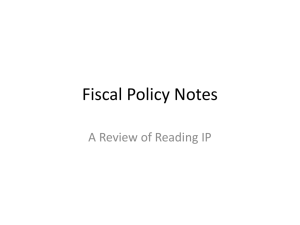 Fiscal Policy IP Review