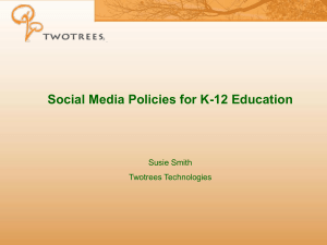 Social Media Policies for K-12 Education