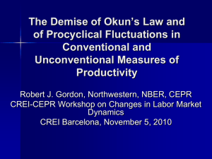 Okun's Law, Productivity Innovations, and Conundrums in Business