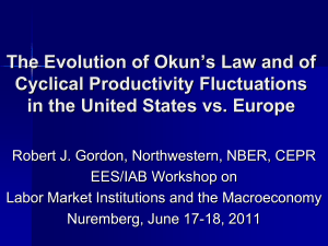 The Evolution of Okun's Law and of Cyclical Productivity