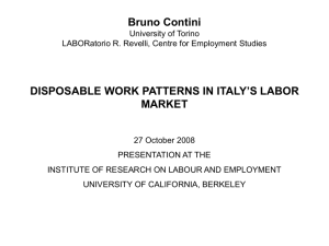 disposable work patterns in italy's labor market