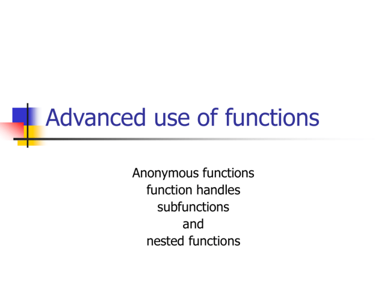 matlab function handle operations