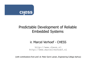 Modelling and Analysis of Distributed Embedded Real
