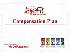 JavaFit Compensation Plan