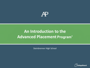 AP Exams - Steinbrenner High School