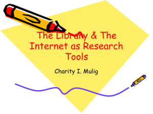 The_Library_The_Internet_as_Research_Tools