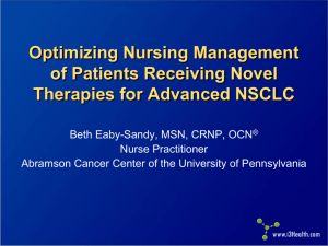Optimizing Nursing Management of Patients Receiving