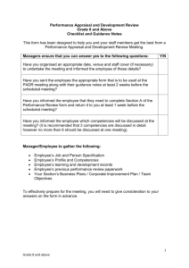 Appraisal guidance notes for grade 8 and above Opens new