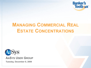 Managing Commercial Real Estate Concentrations