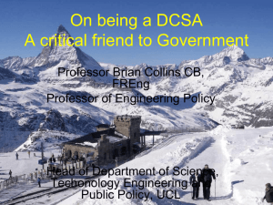 Engineering and the government
