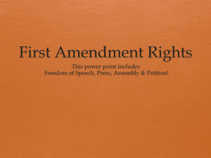 1st Amendment rights