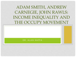 Adam Smith, Andrew Carnegie, John Rawls: Income