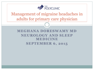 Management of migraine headaches for primary care physician